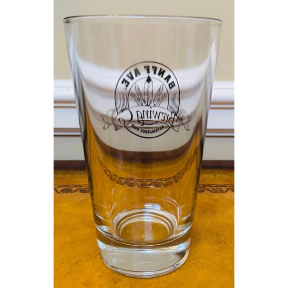 BANFF Ave Brewing Co Craft Beer 2010 Alberta Canada Pint Glass Poutine NEW - Picture 2 of 3